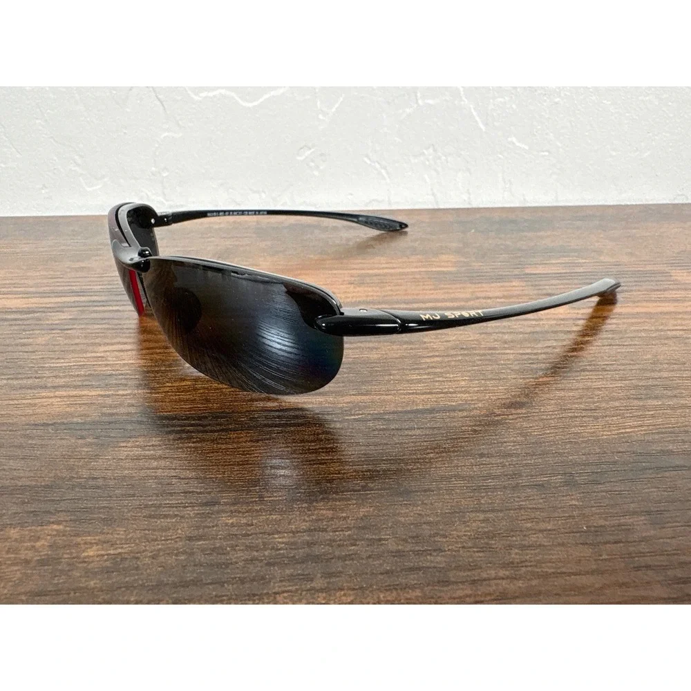 Maui Jim Makaha MJ Sport Sunglasses G-805-02-25 Gloss Black FRAME ONLY Japan